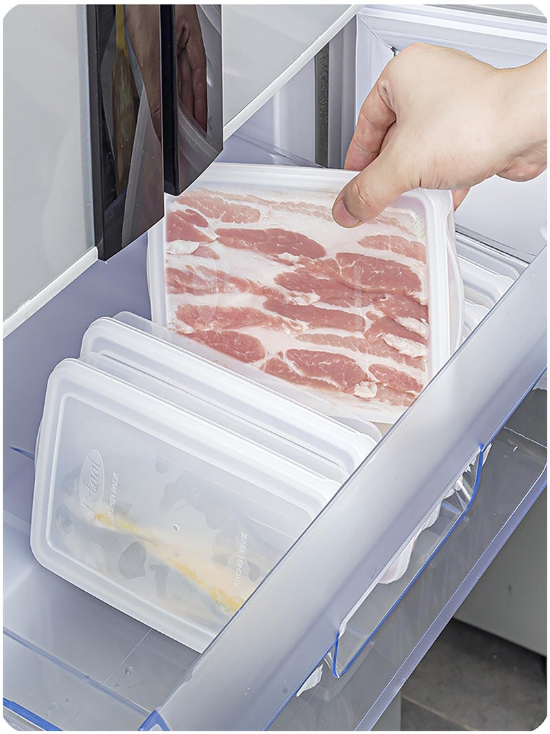 WonLiq 2 Pack-Bacon Keeper  Deli Meat Saver Cheese Cold Cuts Plastic Food Storage Containers with lids for Refrigerators Lunch Box Christmas Cookie Holder Meal Prep Container (2) - Image 5